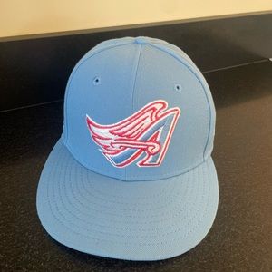 7 1/8 : RARE : New Era Los Angeles Angels Sky Lava Under Brim "Freeze Pop Pack"